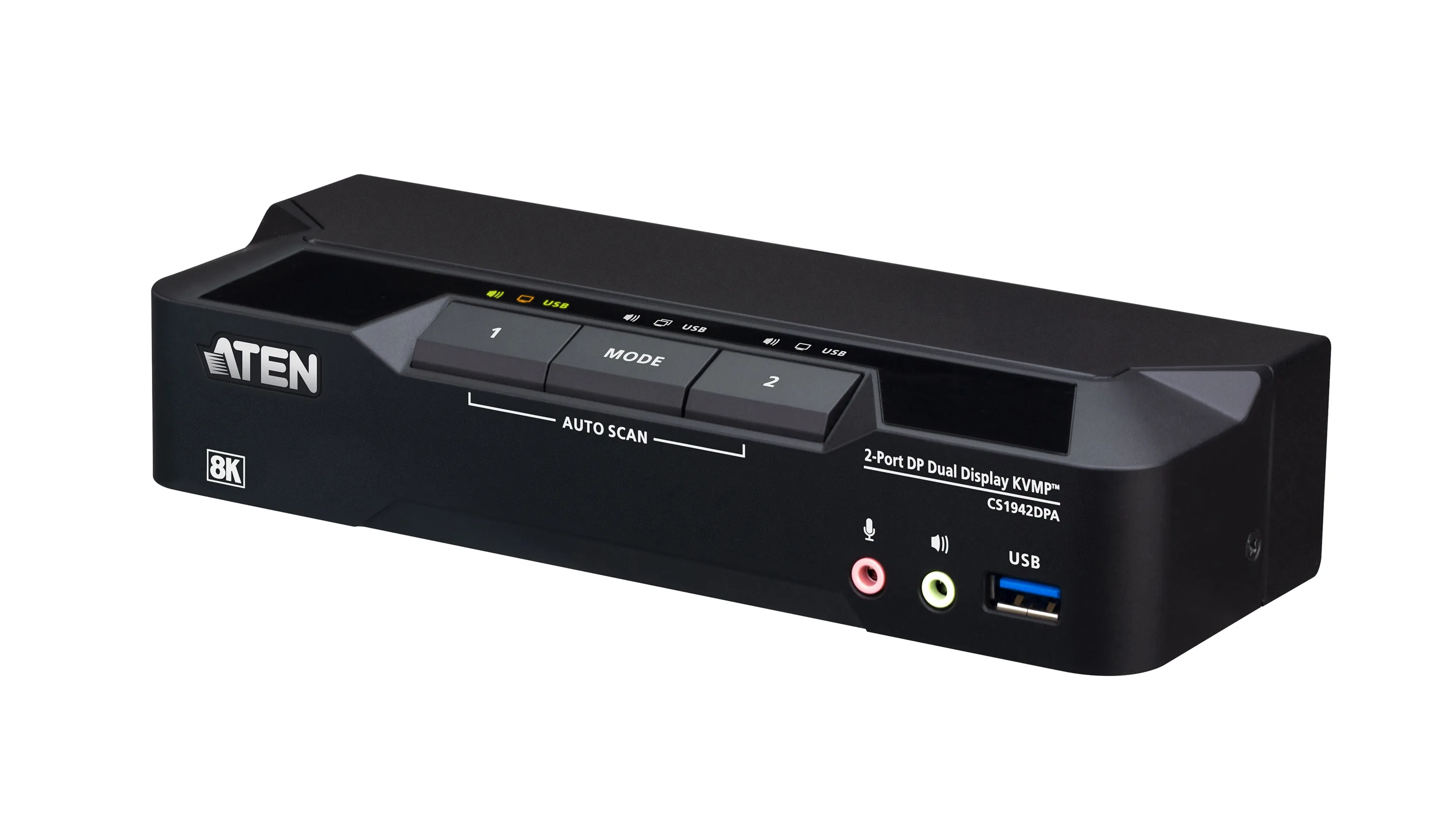 ATEN CS1942DPA – Switch KVMP DisplayPort 2 cổng 8K USB 3.0 hai màn hình